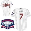 Minnesota Twins Authentic Joe Mauer Home Jersey W/2009 Metrodome Commemorative Patch