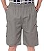 Generic Men's Loose Stay-Tucked Twill Drawstring Shorts