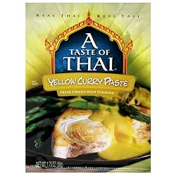 A Taste of Thai Yellow Curry Paste, 1.75-Ounce Packets (Pack of 12)