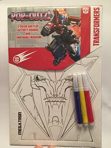 Pop-Outz! Transformers Megatron and Decepticons 2-Color and Play Activity Boards