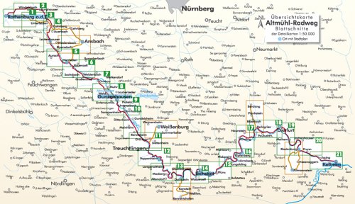 Libro bikeline Radtourenbuch: Altmühl-Radweg. Von Rothenburg ob der Libro bikeline Radtourenbuch: Altmühl-Radweg. Von Rothenburg ob der