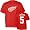 Nicklas Lidstrom Detroit Red Wings Red Name and Number T-Shirt - XX-Large