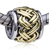 Search : Golden Celtic Weave European Beads - Pandora Bead & Bracelet Compatible