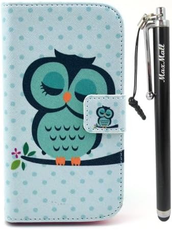 MaxMall Owl Pattern Stand PU Leather Wallet Case & Cover Slim Fit for Motorola Moto G, With Credit Cards Slots/ Money Holder