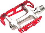 Dimension Pro Track Pedals, Red, Sealed Bearings