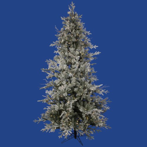 Frosted Wistler Fir 90" Artificial Christmas Tree with LED Lights