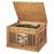 CROSLEY CORP. CR-67-OA Antique Style Phonograph with Radio and Cassette (Oak Case)