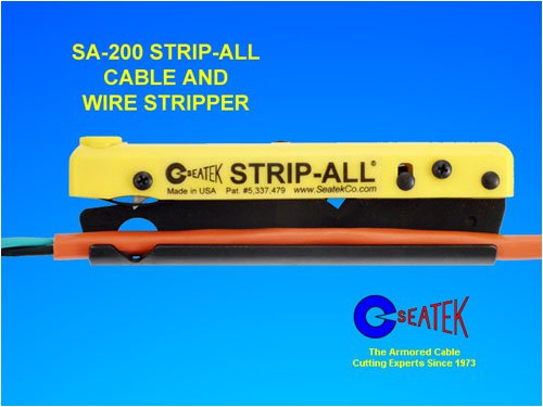 SA-200S STRIP-ALL for Cables 1/8 to 5/8 Diameter. Includes Wire Stripper, Replacement Blade & A-201 Adapter