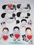 A4 3D step by step Morehead decoupage sheet - Pierrot baby, kitten
