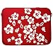DIGITTRADE LS107-15 Red Flower Designer Notebook Sleeve 15.4" Laptop Cover neoprene soft carry case up to 15.6 inch Anti Shock System