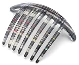 France Luxe French Twist Comb - Fall Plaid Black