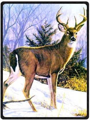 Fashion Reindeer Custom Blanket 58" x 80"(Large)