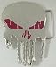 Search : The Punisher Chrome Belt Buckle Red Eyes Marvel Comics