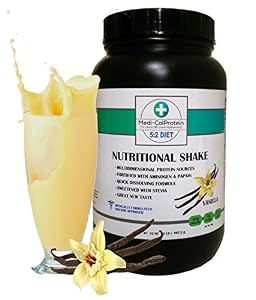 5:2 Diet Meal Replacement Shake Protein Powder fortified with AMINOGEN and PAPAIN Sweetened with 100% Natural Stevia Designed for Intermittent Weight Loss Fasting Diets Vanilla 2 lbs. 30 servings