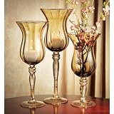 SET OF 3 TOULUSSE HURRICANE GLASSES