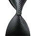 Paisley Jacquard Woven Men's Tie Necktie Scarf Wedding Party Dress 13 Colors (Striped Black)