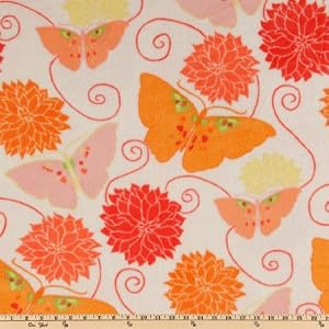 56-Wide-Della-Micro-Fleece-Tango-Blossom-Fabric-By-The-Yard