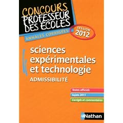 Sciences exp�rimentales et technologie : Admissibilit�