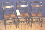 Century Old Hitchcock Style Chairs with Rush Seats, #mi36