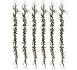 SIX Artificial 6' Grape Ivy Garland with Twigs _Green