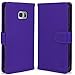 Galaxy S7 Edge Case, Tauri [Stand Feature] Wallet Leather Case with Stand, ID & Credit Card Pockets Flip Cover For Samsung Galaxy S7 Edge - Purple