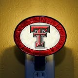 TEXAS TECH RED RAIDERS Team Logo ART-GLASS NIGHTLIGHT (4 1/2 x 4 3/4) by Memory Company