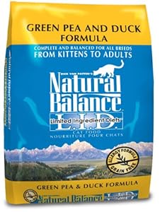 Natural Balance Dry Cat Food, Limited Ingredient Diet Green Pea and Duck Formula, 10 Pound Bag