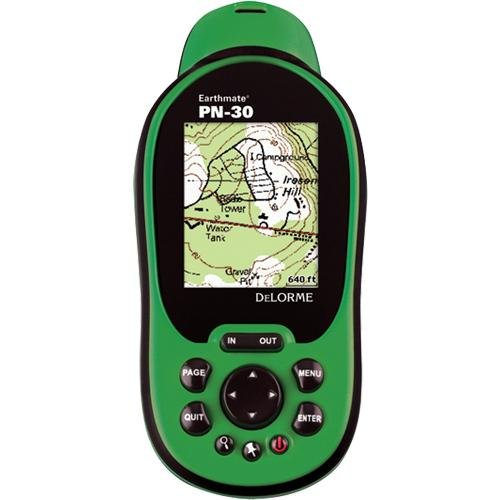 DeLorme Earthmate PN-30 Green Handheld GPS with 1:100k Topographic, Detailed Street Maps and POIs