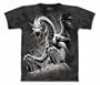 Black Dragon T-Shirt 100% Cotton Short Sleeve Shirt Pre-Shrunk, Black (Adult XL)