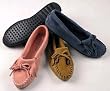 Women's Suede Kilty Moccasin by Minnetonka Moccasin