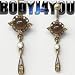 Belly Ring Vintage Gold style 14g Belly Button Navel Ring Dangle - Free Shipping