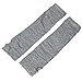 Light Gray Stretchy Fingerless Thumbhole Arm Warmer Gloves for Women