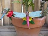 Dragonfly Planter Pot Hanger - Set of Two, Small