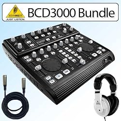 Behringer BCD3000 B-Control DJ Mixer w/ Accessory Bundle