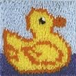 KRAFTY KIDS LATCH HOOK KIT 8X8-DUCK