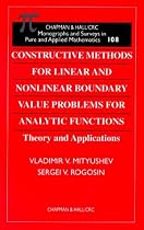 Constructive Methods for Linear and Nonlinear Boundary Value Problems (Chapman & Hall/CRC Monographs & Surveys in Pure & Applied Mathematics)