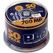 Platinum 700 MB CD-R CD-Rohlinge (52x Speed, 80 Min) in 50er Spindelbox