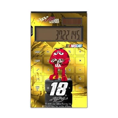 Kyle Busch Desktop Calculator officially licensed by NASCAR Full Size Large Button Solar by keyscaperÂ®