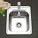 Houzer 1722-7BS-1 Hospitality Series Topmount Stainless Steel 3-holes Bar/Prep Sink