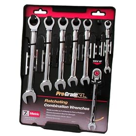 Allied 18051 7 Piece 8-Millimeter to 18-Millimeter Metric Ratcheting Combination Wrench Set by Allied