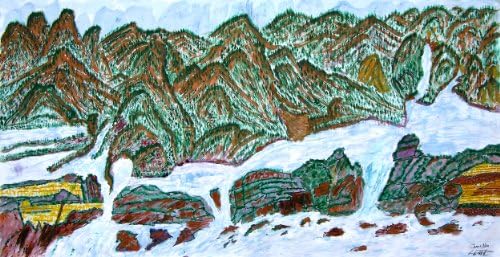 Forest Mountains Limited Edition Fine Art Giclee Korean Landscape by James Na...