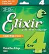 Elixir Strings Electric Bass Strings, 4-String, Light, Long Scale NANOWEB Coating