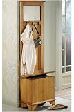 Standard Hall Tree 69hx21.5w Honey Oak
