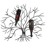 Midwest - CBK Matte Black Wall Mount Six Bottle Wine Holder