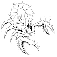 SCORPION 1-AIRBRUSH STENCIL-AIR BRUSH TEMPLATE-INSECT