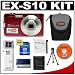 Casio Exilim EX-S10 (Red) Digital Camera with 4GB SDHC Memory Card + NP-60 Battery + Case + Cameta Bonus Accessory Kit