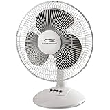 Lakewood LDF1210B-WM 12-Inch Oscillating Table Fan