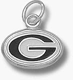 Georgia Bulldogs Enamel G 5/16 Pendant - Sterling Silver Jewelry
