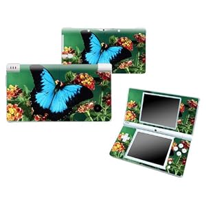 Bundle Monster Nintendo Ndsi Dsi Nds Ds i Vinyl Game Skin Case Art Decal Cover Sticker Protector Accessories - Blue Butterfly