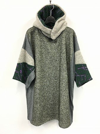 ヒスイHISUI/フードSET配色カットソー H15AＴ08B